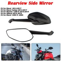 Motorcycle Rearview Side Mirror Mirrors For Ducati Diavel Carbon 2014-2017 Monster 1200 R Xdiavel 2016-2019 1200 FL 2008