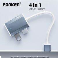 4ใน1 USB 3.0 2.0ฮับแยกอะแดปเตอร์ OTG ประเภท C สำหรับ Macbook PC เครื่องขยายอุปกรณ์คอมพิวเตอร์สำหรับ Windows 7 /Vista/xp