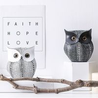 Nordic Resin Wise Owl Figurines Animal Statue Sculpture Crafts for Home Interior Decor Desktop Table Decoration Accessories Item