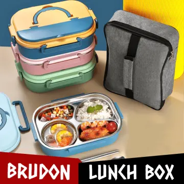 Insulated 304 Stainless Steel Thermal Lunch Box Children Kids