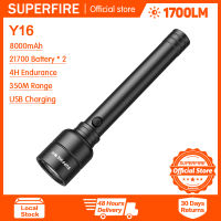 Supfire Y16 USBไฟฉายกำลังสูง1700LM Strong Lightถ่ายระยะไกลไฟฉายLED Light