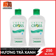 Combo 2 chai dung dịch rửa tay diệt khuẩn GreenCross Hương Trà Xanh 250mlX2 thumbnail