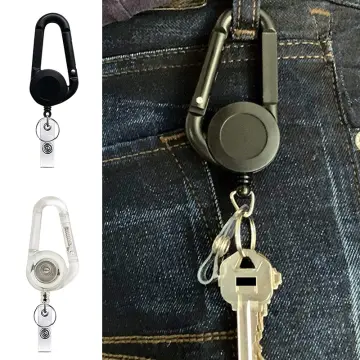 Belt Rope Lanyard Clip Keychain Name Tag Holder Keyring Id Card