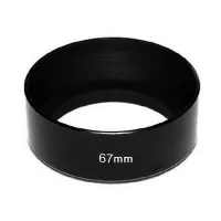 เลนส์ฮู้ด Standard 67mm Metal Lens Hood Cover for 67mm Filter/Lens (1333)