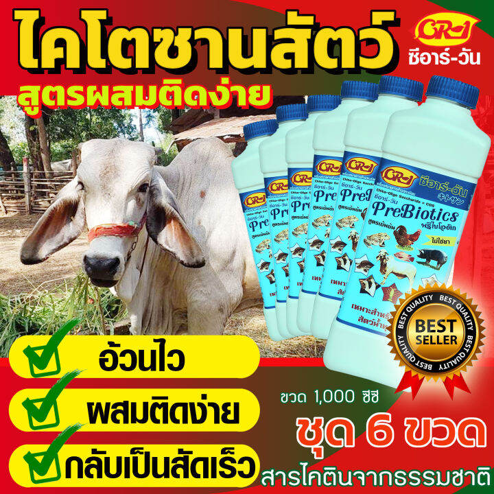 ไคโตซานสัตว์-กินเก่ง-อ้วนไว-ผสมติดง่าย-ขนาด-1-000-ซีซี-1ลิตร-จำนวน-6-ขวด-สุดประหยัด