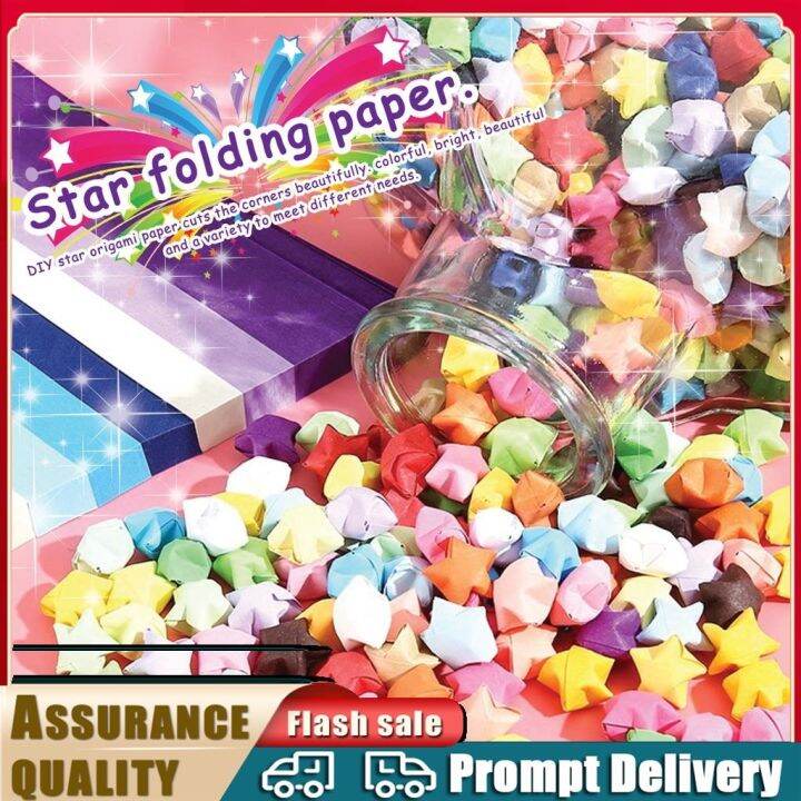 Lucky Star Origami Paper Strips Mixed Color DIY Handmade Folding Star