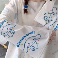 ☞✜☑ Sanrio Cinnamoroll Kuromi Sun-Protective Clothing Oversleeve Cute Cartoon Girl Arms Protection Ladies Summer Ice Sleeve