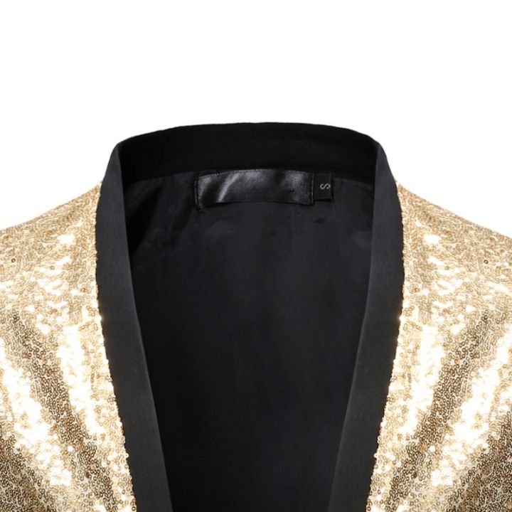 แฟชั่น2023-us-เสื้อแจ็คเก็ตผู้หญิงทอง2022ผู้ชายใหม่ชุดงานปาร์ตี้คาร์ดิแกนเสื้อเบลเซอร์ผู้ชายไนท์คลับ