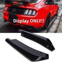 2ชิ้นฝาครอบตัวแยก Bemper Belakang อเนกประสงค์สำหรับ Ford Mustang 2008-2022ด้านข้างสปอยเลอร์ตัวกระจายคานาร์ดอุปกรณ์เสริมรถยนต์คาง-40ซม.