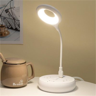 【CC】 USB Plug Lamp Dormitory Bedside Protection Student Study Reading Available Night