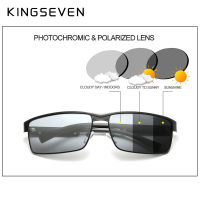 Hookingseven แฟชั่น Photochromic แว่นตากันแดดผู้ชายผู้หญิง Chameleon Polarized Pilot แว่นตากันแดด Anti-Glare ขับรถแว่นตา UV400