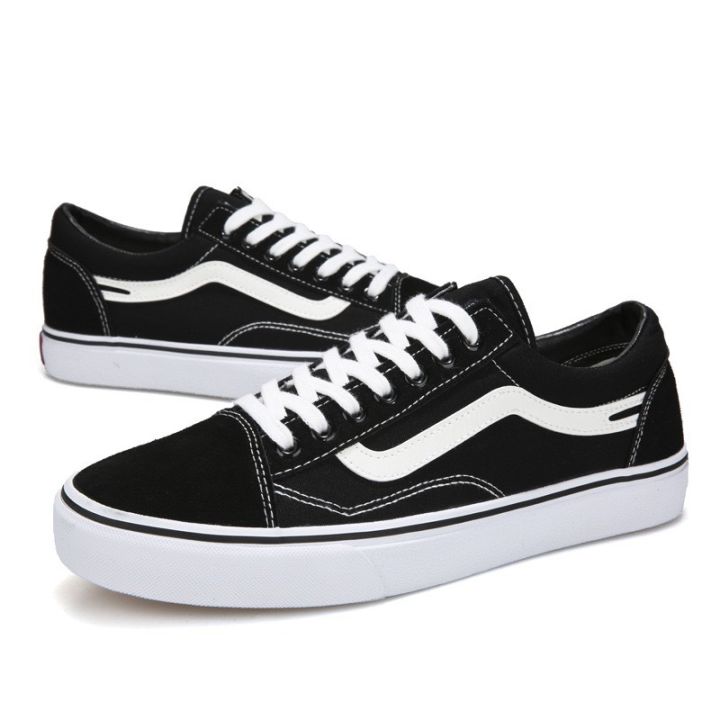 vans-old-skool-black-รองเท้าแฟชั่นผู้ชาย-พร้อมส่ง-พร้อมกล่อ