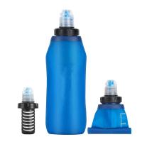 1100Ml/Min Filter Water Bottle Water Filter Straw Soft TPU Folding Outdoor Filtered Water Bag For Outdoor Camping Hiking Cycling