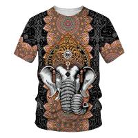 2023 Summer Fashion Elephant 3d Print T-shirt Men Women Short Sleeve O-neck Top Tee Designer Graphic Tee Oversized Shirt Clothing