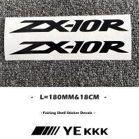 2X 180MM Motorcycle Fairing Shell Hub Head Shell Fuel Tank Sticker Decal White Black For Kawasaki ZX10R ZX-10R 10R