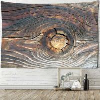 Wood Grain Tapestry Wall Hanging Imitation Original Ecological Wooden Hippie Fantasy Farmhouse TV Background Home Decor Pipe Fittings Accessories