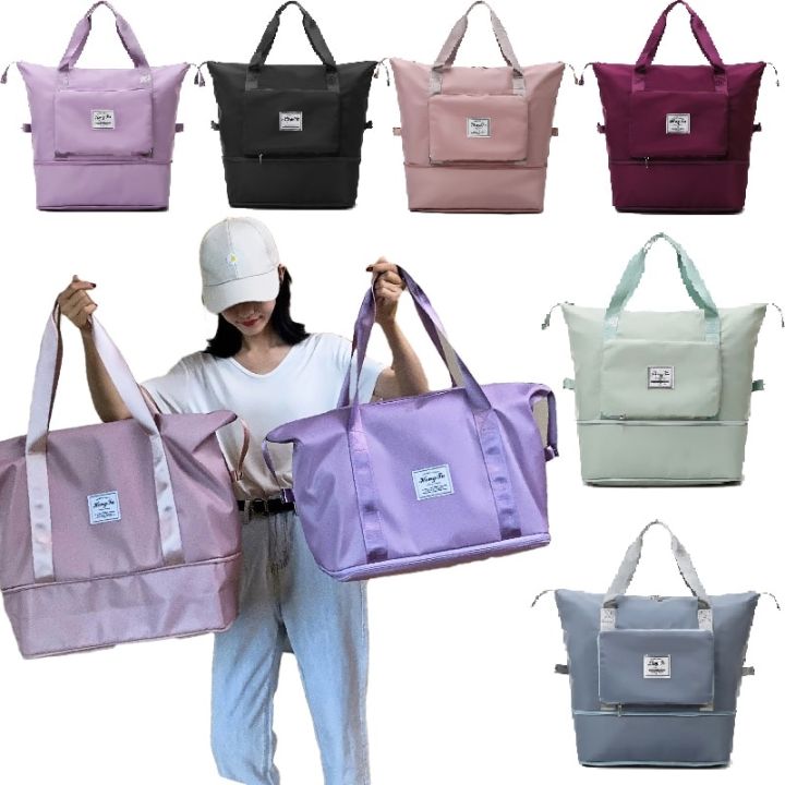 UISNMALL #2813 Large Capacity Folding Bag Travel Bags Tote Handbag ...