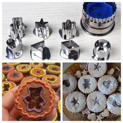 【Worth-Buy】 7Pcs ชุดแม่พิมพ์คุกกี้อุปกรณ์เบเกอรี่เครื่องตัดคุกกี้ผลไม้แม่พิมพ์ทำอาหาร Pastry Baking Tools สำหรับเค้กสุ่ม Color