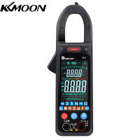 KKmoon TOOLTOP แคลมป์มิเตอร์มือถือ X5แบบพกพา,มัลติฟังก์ชั่นหน้าจอ LCD °C/°F สวิตช์ NCV วัดกระแสไฟตรง AC ความต้านทานแรงดันไฟฟ้ากระแสไฟตัวเก็บประจุอุณหภูมิความถี่ไดโอดการวัดอัตโนมัติพร้อมไฟฉาย