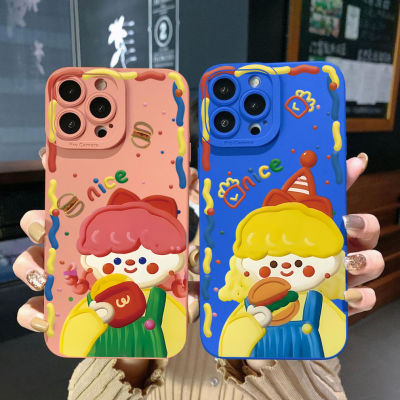 เคสสำหรับ VIVO โทรศัพท์ T1 5G Y02S Y35 4G Y30 Y55 Y75 Y01 Y21 Y33S Y3S Y12 Y20 Y15A Y12S การ์ตูนตัวตลก Y11S Y12A ฝาครอบป้องกัน Y20i การ์ตูนตัวตลกเต็ม