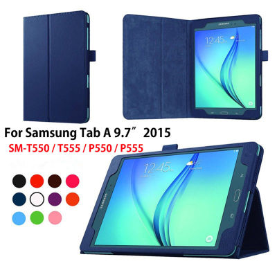 สำหรับ P550 SM-T550 SM-T555 SM-P550 SM-P555แท็บเล็ต Bracket ฝาครอบหนังสำหรับ Samsung Galaxy Tab 9.7นิ้ว2015 T550 T555