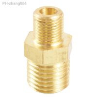 M8 M10 M12 M14 M16 M18 M20 Metric x 1/8 1/4 3/8 1/2 3/4 BSP Male Brass Hex Nipple Pipe Fitting Connector Coupler