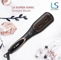 LESASHA หวีไฟฟ้า เลอซาช่า แปรงหวีผม รุ่น DOUBLE IONIC STRAIGHT BRUSH LS1368 ผมตรงง่าย แค่หวี ซี่หวีเคลือบทัวร์มาลีน ปรับความร้อน 2 ระดับ (ของแท้ 100%)