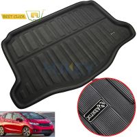 Fit สำหรับ Honda Fitjazz 2014-2019 Hatchback GK5 Boot Mat ด้านหลัง Trunk Liner Cargo ถาดพรมชั้นโคลน Kick Protector 2015 2016