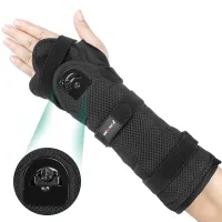 NEENCA Wrist Support Brace, Night Sleep Hand Support Brace With Splints And Adjustment Knob, Palm Wrist Orthosis - Fits Both Hands -Help With Carpal Tunnel,บรรเทาและรักษาอาการปวดข้อมือหรือการบาดเจ็บ