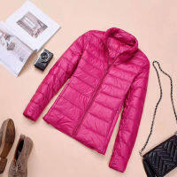 Womens Winter Ultra Light Down Jackets Hooded Slim Packable Down Coats Lady Autumn Winter Down Parkas Woman Outerwear