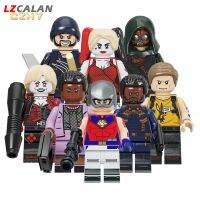 LZCA ผู้สร้างสันติ Minifigures เกมพลีชีพทีมฮาร์เลย์ควินน์ตัวต่อของเล่นของขวัญ