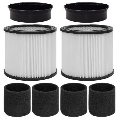 90304 Filter with Lid Replacement Vacuum Cleaner Accessories Compatible for Shop-Vac 90304, 90350, 90333,5 Gallon Up Wet/Dry Vacuum Cleaners