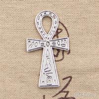 【hot】▧﹍  6pcs Charms Egyptian Ankh 39x21mm Antique Making Pendant fitVintage Tibetan colorDIY Jewelry