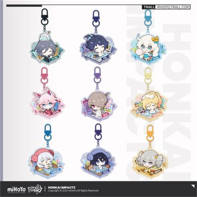 [Cos imitation] Pre Sale: อะนิเมะเกม Honkai Impact 3คอสเพลย์ RITA Seile Kiana Bronya SPA Holiday Series จี้อะคริลิคตกแต่งคริสต์มาส