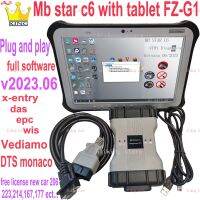 ❂✇ↂ MB Star C6 DOIP wifi Multiplexer with software SSD tablet FZ-G1 free license for new car w206 223 167 214 177 obd Diagnosis Tool