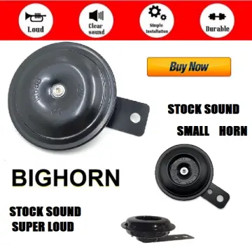 Car Horn 12V Universal Electric Horns, Motorcycle Horns Loud kit 125db  Waterproof Round Loud Speakers(Red and Orange)