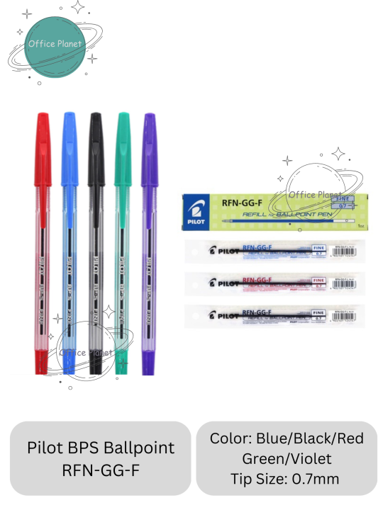 Pilot BPS Fine 0.7mm Ball Point Pen OR REFILL RFNGGF ONLY Lazada PH