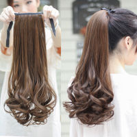 48cm light brown Ladies women ponytail wig curls  hair extensions