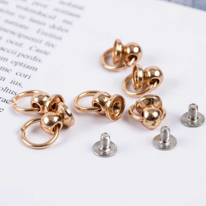 ache-10pcs-8mm-metal-button-o-ring-stud-screwback-craft-กระเป๋าโทรศัพท์สกรูเล็บ-rivet