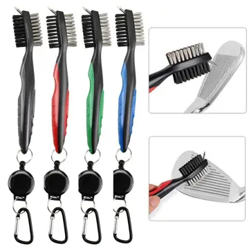 MyProCleaner Golf Club Iron Driver Cleaner Cleaning Brush Kit Polish Tools  Groove Nylon Steel Sporting