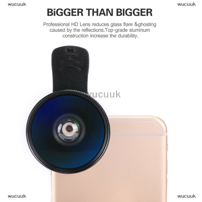wucuuk Super Wide Angle 0.45X และ15X MACRO LENS clip-on สำหรับกล้อง iPhone Universal