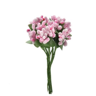 เกสรดอกไม้ประดิษฐ์ขนาดเล็ก,กล่องของขวัญงานฝีมือ DIY สำหรับตกแต่งงานแต่งงานช่อดอกไม้ผ้าไหม12x