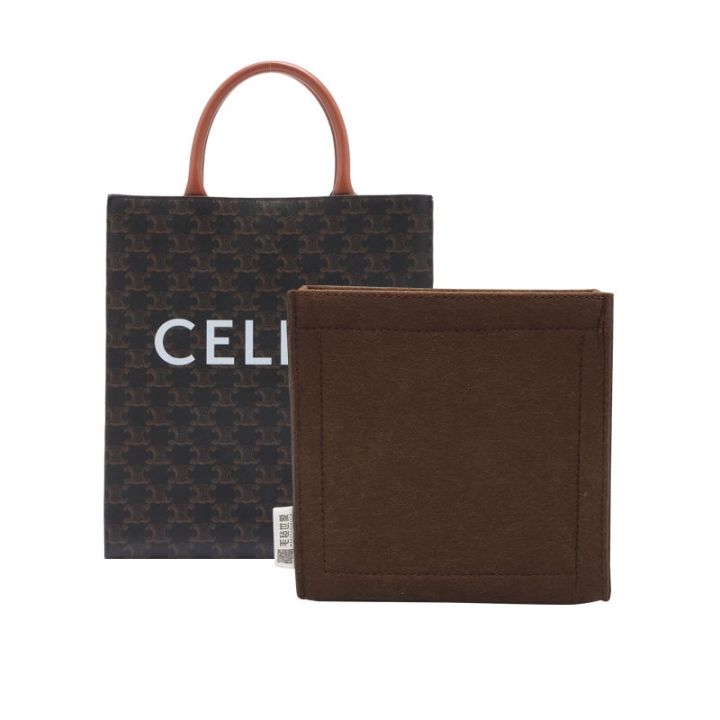 suitable-for-celine-vertical-tote-liner-bag-cabas-old-flower-canvas-shopping-bag-lining-bag-support