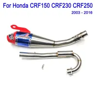 CRF150 CRF230 CRF250 Motorcycle Exhaust Muffler Full Systems Pipe escape moto For Honda CRF150F CRF230F 2003 to 2016 Years