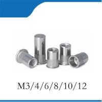 rivnut M3 M4 M5 M6 M8 M10 M12 Stainless Steel 304ss Flat Head Insert Nutsert Rivnut Knurled Blind Pull Rivet Nut