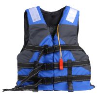 【CW】 Professional Adult Life Jacket Swimming Boating Ski Drifting Surfing Adjustable Water Sport Life Vest with Whistle