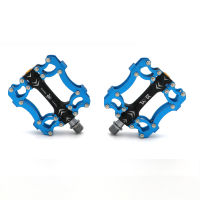 3 Bearings Mountain Bike Pedals Platform Bicycle Flat Alloy Pedals 916" Pedals Non-Slip Alloy Flat Pedals