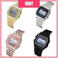 UBUYUni Gold Silver Steel LED Digital Waterproof Quartz Wrist Watch Women Men Steel Jam Tangan Kuarza Digital Kalis air Digital Watch Women Magnet Perempuan Jam Tangan Wanita Watches Dinner Lawa Casual Gift Stainless Steel Watch