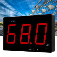 เครื่องวัดระดับเสียงดิจิตอลแบบติดผนัง 30-130dB เครื่องวัดระดับเสียง Buzzer Alarm DC 5V 1A สำหรับการวัดเสียงรบกวนภายในเครื่องปรับอากาศ