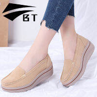 BT รองเท้าเสริมส้นสำหรับเวอร์ชันผู้หญิงเกาหลีเพิ่ม Wedges ขนาดใหญ่ผู้หญิงขนาดรองเท้า35-42